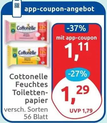 Budni Cottonelle Feuchtes Toilettenpapier Angebot