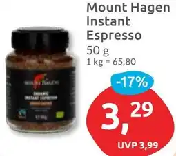 Budni Mount Hagen Instant Espresso Angebot