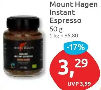 Budni Mount Hagen Instant Espresso Angebot