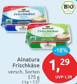 Budni Alnatura Frischkäse Angebot