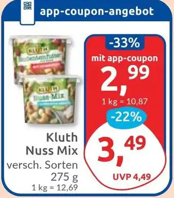 Budni Kluth Nuss Mix Angebot