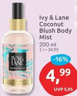 Budni Ivy & Lane Coconut Blush Body Mist Angebot