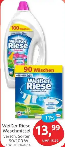 Budni Weißer Riese Waschmittel Angebot