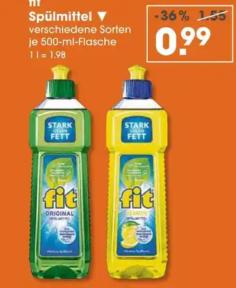 V Markt Fit spülmittel original Angebot