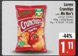 Edeka Xpress Lorenz crunchips oder nic nac's Angebot