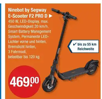 V Markt Ninebot by segway e-scooter f2 pro d Angebot