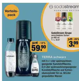 V Markt Sodastream terra schwarz Angebot