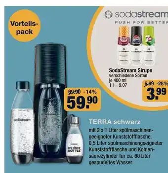 V Markt Sodastream terra schwarz Angebot