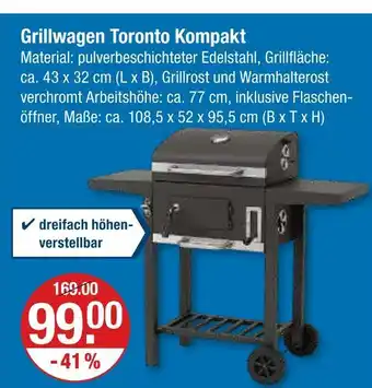 V Markt Grillwagen toronto kompakt Angebot