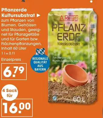 V Markt A. reiter pflanzerde kultursubstrat Angebot