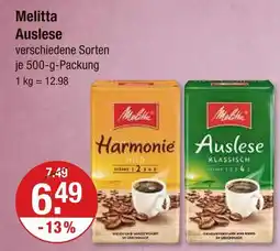 V Markt Melitta harmonie oder auslese Angebot