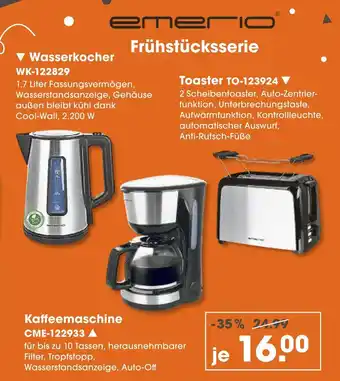 V Markt Emerio wasserkocher Angebot