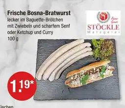 V Markt Stöckle metzgerei frische bosna-bratwurst Angebot