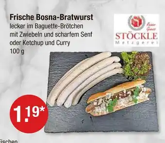 V Markt Stöckle metzgerei frische bosna-bratwurst Angebot