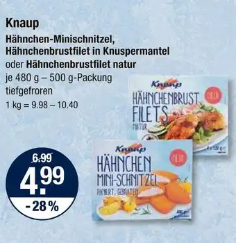 V Markt Knaup hähnchen-minischitzel Angebot