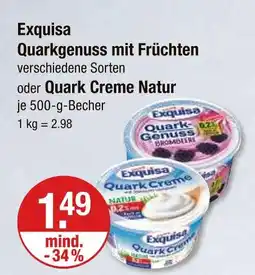 V Markt Exquisa quarkgenuss mit früchten Angebot