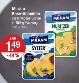 V Markt Milram käse-scheiben Angebot