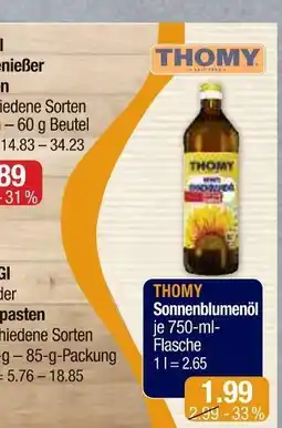 V Markt Thomy sonnenblumenöl Angebot