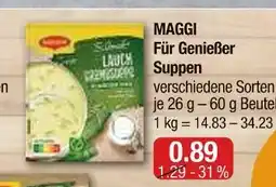 V Markt Maggi für genießer suppen Angebot
