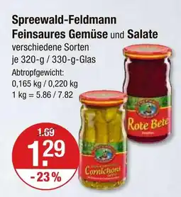 V Markt Spreewald-feldmann feinsaure gemüse und salate Angebot