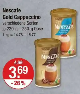 V Markt Nescafe gold cappuccino Angebot