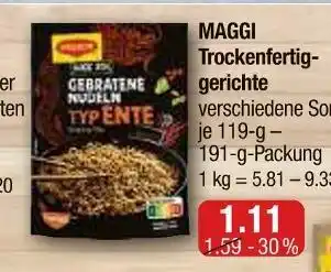 V Markt Maggi trockenfertiggerichte Angebot