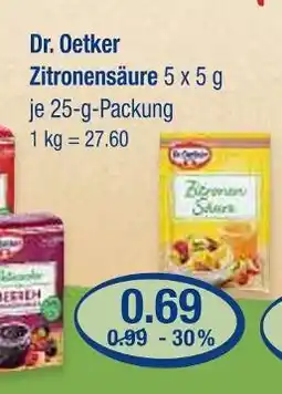 V Markt Dr. oetker zitronensäure Angebot