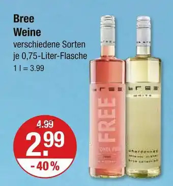 V Markt Bree weine Angebot