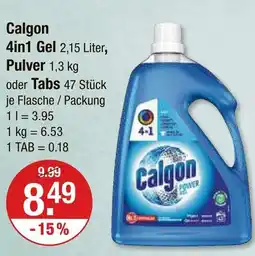 V Markt Calgon 4in1 gel oder pulver oder tabs Angebot