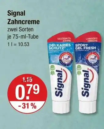 V Markt Signal zahncreme Angebot