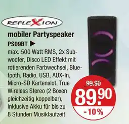 V Markt Reflexion mobiler partyspeaker Angebot