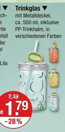 V Markt Trinkglas Angebot