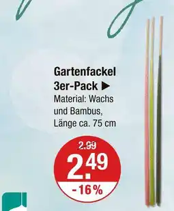 V Markt Gartenfackel Angebot