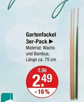 V Markt Gartenfackel Angebot
