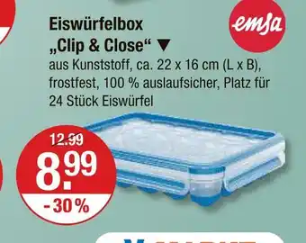 V Markt Emsa eiswürfelbox „clip & close“ Angebot