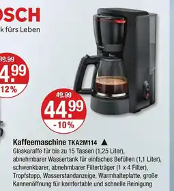 V Markt Bosch kaffeemaschine tka2m114 Angebot