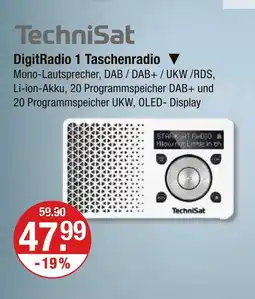 V Markt Technisat digitradio 1 taschenradio Angebot