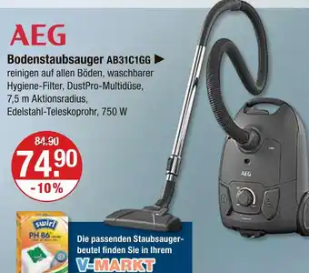 V Markt Aeg bodenstaubsauger Angebot