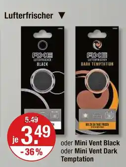 V Markt Axe mini vent black Angebot