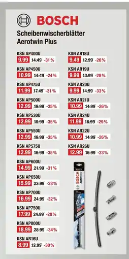 V Markt Bosch scheibenwischerblätter aerotwin plus Angebot