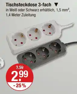 V Markt Tischsteckdose 3-fach Angebot
