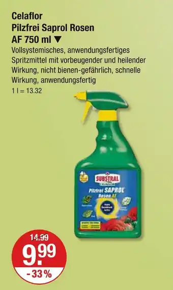 V Markt Celaflor pilzfrei saprol rosen af 750 ml Angebot