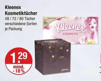 V Markt Kleenex kosmetiktücher Angebot