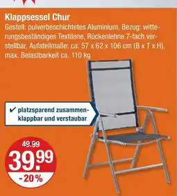 V Markt Klappsessel chur Angebot