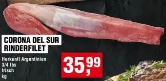 Handelshof Corona del sur rinderfilet Angebot