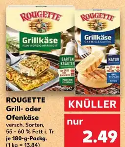 Kaufland Rougette grillkäse fein würzig marinert Angebot