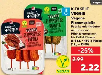 Kaufland K-take it veggie vegane flammpieße paprika Angebot