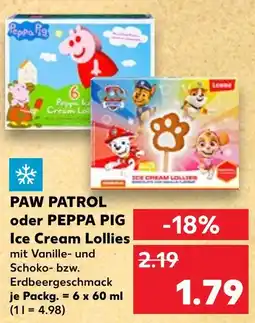 Kaufland Paw patrol ice cream lollies Angebot