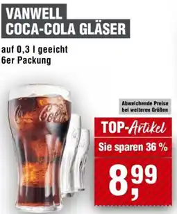 Handelshof Vanwell coca-cola gläser Angebot