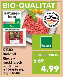 Kaufland Bioland k-bio rinderhackfleisch Angebot